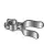 1-5/8" x 2-3/8" Pressed Steel Galvanized Fork Latch | CFL158238