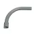 4" Bell End Gray PVC Schedule 40 90 Degrees Standard Bend Radius Elbow | CFP90S040