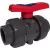 1-1/2" Socket x NPT PVC 235 psi 050N Series True Union Ball Valve | CNLV17050N