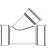 ADS Reducing Wye, Bell-End HDPE 45 Degrees Degrees Watertight Dual Wall Injection Molded Black 8" x 8" x 4" | DFD0880WT