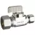 5/8" x 3/8" Compression Chrome-Plated Lead-Free Brass Straight Supply Stop Valve | DHL5113331