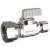 1/2" x 3/8" FIP x Compression Chrome-Plated Lead-Free Brass Straight Supply Stop Valve | DHL5115331