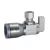 1/2" x 1/4" Quick Grip x Compression Chrome-Plated Lead-Free Brass Angled Stop Valve | DHL611QG330