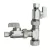 5/8" x 3/8" x 1/4" Compression Chrome-Plated Lead-Free Brass 2 Straight Dual Shut-Off Valve | DHLE335000