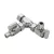 5/8" x 3/8" x 1/4" Compression Chrome-Plated Lead-Free Brass 1-Angle Straight Dual Shut-Off Valve | DHLE336000