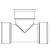 ADS Tee, Bell-End HDPE Watertight Dual Wall Injection Molded N-12, Black 10" x 10" | DFD1063WT