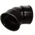 ADS Watertight Elbow, Bell-End 45 Degrees Degrees HDPE Dual Wall Injection Molded Black 8" | DFD894WT