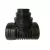 8" x 8" x 6" /4" Barb Black HDPE Reducing Blind Multiple Tee | DFE0845AA