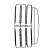 ADS End Cap, Split Black HDPE Solid Single Wall Corrugated 12" | DFEC120