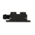 5.4" x 1.9" x 1.9" Flat Black Aluminum For Up or Downlights 1/2" Threaded Tree Box Mount