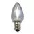 Smooth Screw-In C7 LED Pure White Transparent Commercial Grade LED Bulb | HBLBU25FLDSC7TPW