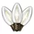 Smooth E17 C9 LED Pure White Transparent Filament Christmas LED Bulb | HBLBU25FLDSC9TPW