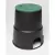 6" Round Black Box Irrigation Control Valve with Cover Valve Box | DUB64