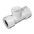 1" IPSCompression x FPT White PVC Tee | FLO12010