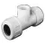 2" FPT White PVC Threaded Tee | FLO22020