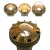 2 W 2700K Integrated LED Natural Brass Die-Cast Aluminum/Brass with Ring Faceplate Zoning/Dimmable/Color Changing Well Light | FXLFCZDCRGBS