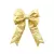 18" Gold Nylon 4-Loop Decorative Bow | HBLBWNGD18