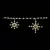 4.8 W 48" Warm White Steel Frame LED Snowflake Light Link | HBLLSNOWFK50LEDW