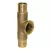 1" Insert x Insert x FIP Yellow Brass Tee | INZTIIF010LF