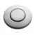 1-3/4" ia Matte Black Brass Push Sink Top For Garbage Disposals Air Switch Button | ISESTCMTBLK