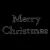 Warm White LED 20' Powder Coated Frame Merry Christmas Sign | HBLLEDMC590