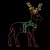 LED 40" x 56" Powder Coated Frame Standing Reindeer | HBLLEDSDR267