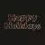 18' Powder Coated Frame Twinkly Pro RGB Series Happy Holidays Sign | HBLTWPHHS400RGB