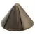 6.5 W Wedge T5 Halogen Centennial Brass Conical Mini Deck Light | KIC15065CBR