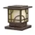 1 W Wedge T5 Incandescent Olde Bronze Brass Deck Post Light | KIC15474OZ