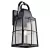 150 W E26 Medium A21 Incandescent Textured Black Aluminum Wall Light | KIC49554BKT
