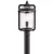 150 W E26 Medium A21 Incandescent Weathered Zinc Aluminum Outdoor Post Light | KIC49869WZC