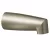 1/2" Slip 7" Metal Brushed Nickel Non-Diverter Tub Spout | MON3829BN