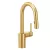 3/8" Compression 13-3/4" Metal Brushed Gold 1-Handle High Arc Pulldown Bar Faucet | MON5965BG