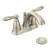 1/2" IPS 10" x 5" Metal Brushed Nickel 2-Handle High Arc Bathroom Faucet | MON6610BN
