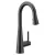 3/8" Compression 14-1/2" Metal Matte Black 1-Handle High Arc Pulldown Bar Faucet | MON7664BL