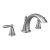 6-3/4" Metal Chrome 2-Handle Low Arc Roman Tub Faucet | MONT933