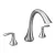 9-1/2" Metal Chrome 2-Handle High Arc Roman Tub Faucet | MONT943