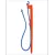 0.195" Barb Blue/Orange 24" Clip Stake Assembly | MXJBME24B