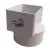 Adapter, 4" x 6" x 6"Flushmount Downspout x Solvent Sewer Hub PVC P Series SDR-35 Solvent Weld