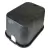 14" x 19" Rectangular Black Box Irrigation Control Valve Standard with Overlapping Black Cover Valve Box | NDB113BCBLK