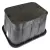 Valve Box, 14" x 19" Rectangular HDPE Black Irrigation Control Valve Pro-Spec Corrugated