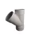 6" x 4" Hub White PVC 45 Degrees Solvent Weld SDR-35 Wye