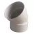 6" Hub White PVC 45 deg 1/8" Bend Solvent Weld Elbow