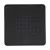 1/2" NPT 7" x 7" x 27/32" Brass Ball Joint Matte Black Square Raincan Showerhead | PPF973228B