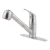 1/2" NPSM 10" x 9-7/8" Brass Stainless Steel 1-Handle Pfirst Series Pull-Out Kitchen Faucet | PPFG13310SS