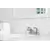 9-5/16" x 3-1/2" Metal Brushed Nickel 2-Handle Pfirst Series Centerset Bathroom Faucet | PPFLG143610K