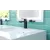 1/2" NPSM 5-15/16" x 1-9/16" Metal Matte Black Deckard Series Single Control Bathroom Faucet | PPFLG42DAPB