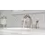 6-23/32" Metal Brushed Nickel 2-Handle Weller Series Widespread Bathroom Faucet | PPFLG49WR0K