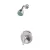 1/2" NPSM 2-19/32" Zinc Brushed Nickel Standard 1-Handle Pfirst Series Shower Only Trim | PPFLG89020K