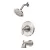 1/2" NPT 5-21/32" Zinc Brushed Nickel 1-Handle Avalon Series Tub/Shower Trim Kit | PPFLG898CBK